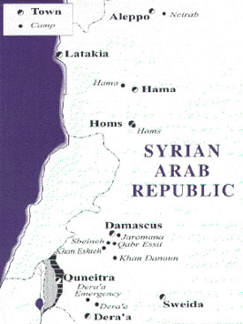 map of Syria